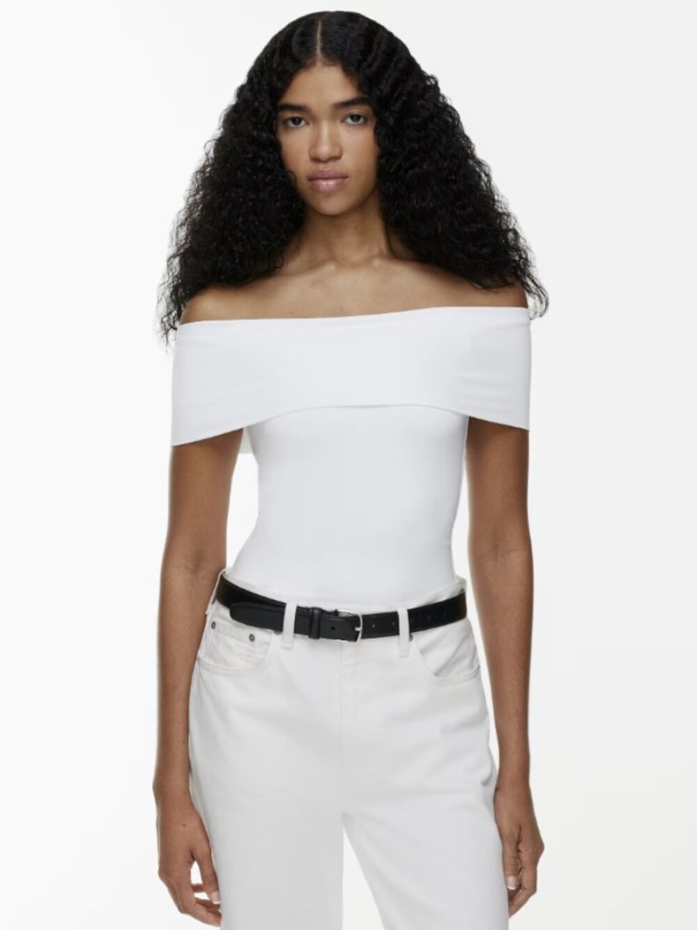 ✰ Aritzia Contour Sleeveless Off-Shoulder Hip Top ✰